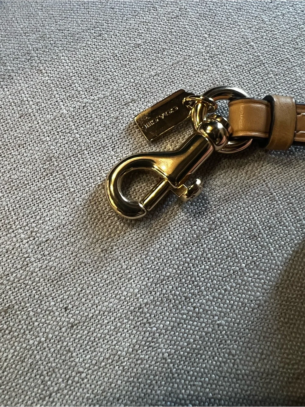 Coach Pink Floral Sunglass Case with Gold Clip
